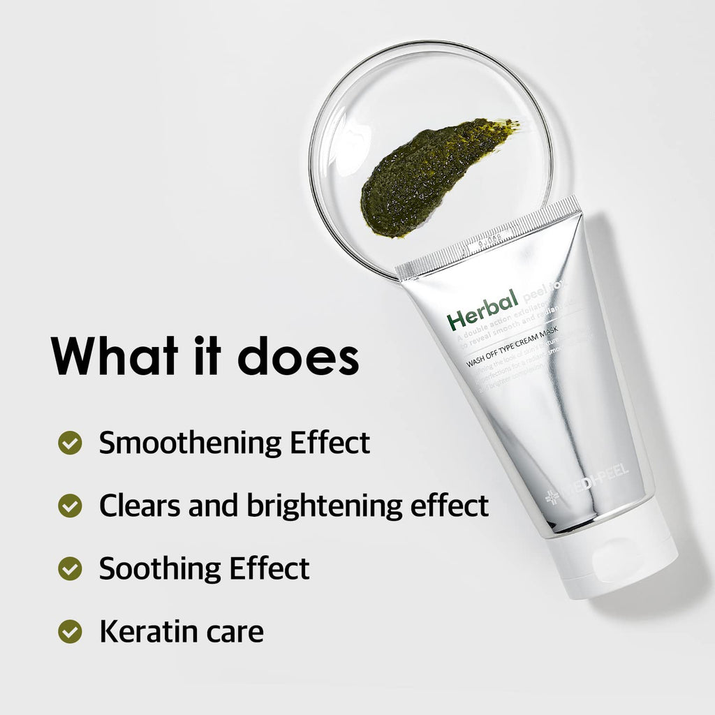 MEDI-PEEL Herbal Peel Tox - Exfoliating Wash-Off Cleanser | Vegan Korean Skincare for All Skin Types