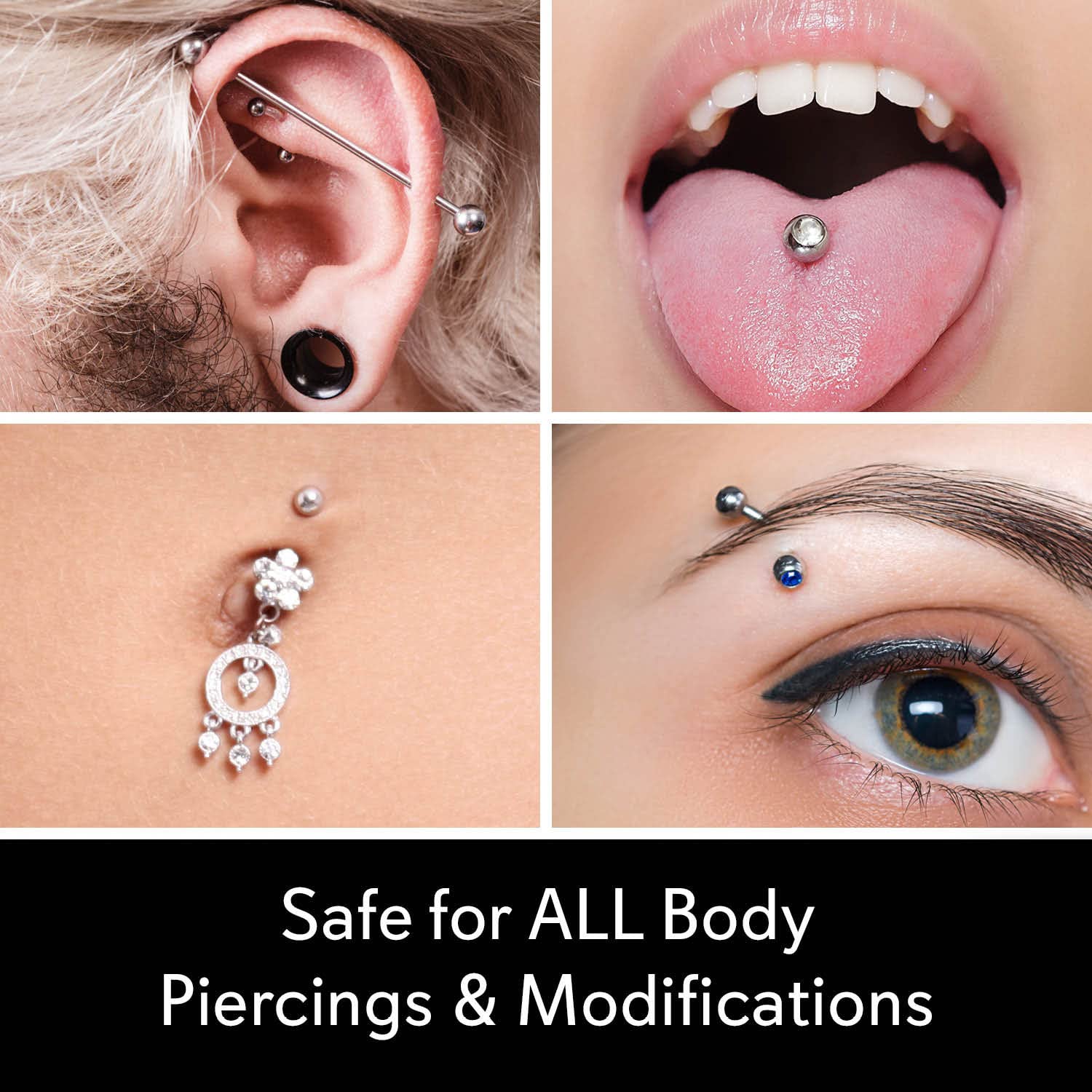 MediCleanse Sterile Saline Piercing Aftercare Fine Mist Spray – All Natural, Alcohol-Free, Made in USA
