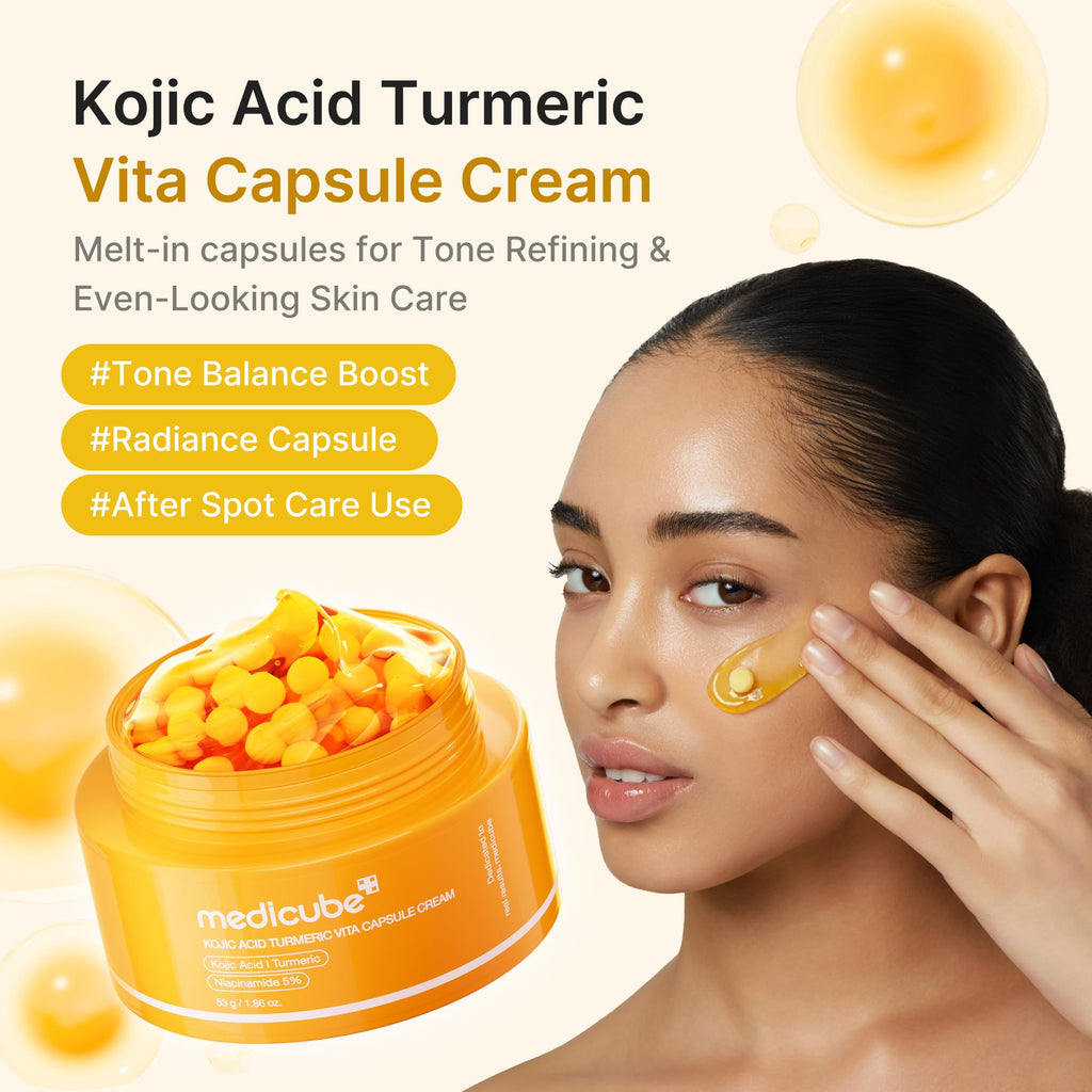 Medicube Capsule Cream with Kojic Acid & Turmeric — Even Tone & Radiance, 1.86 oz