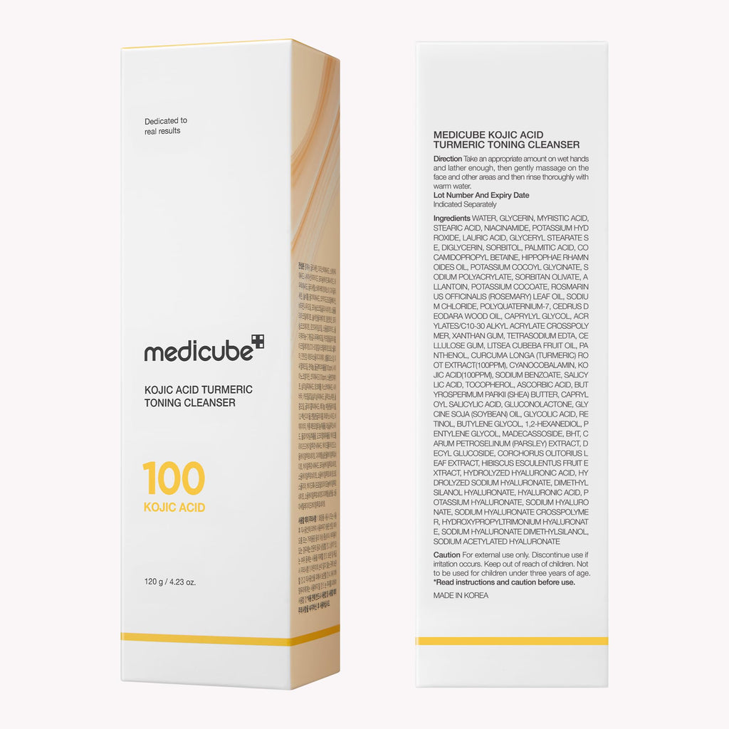 Medicube Kojic Turmeric Whip Cleanser | Brightening Foaming Cleanser for Balanced Skin