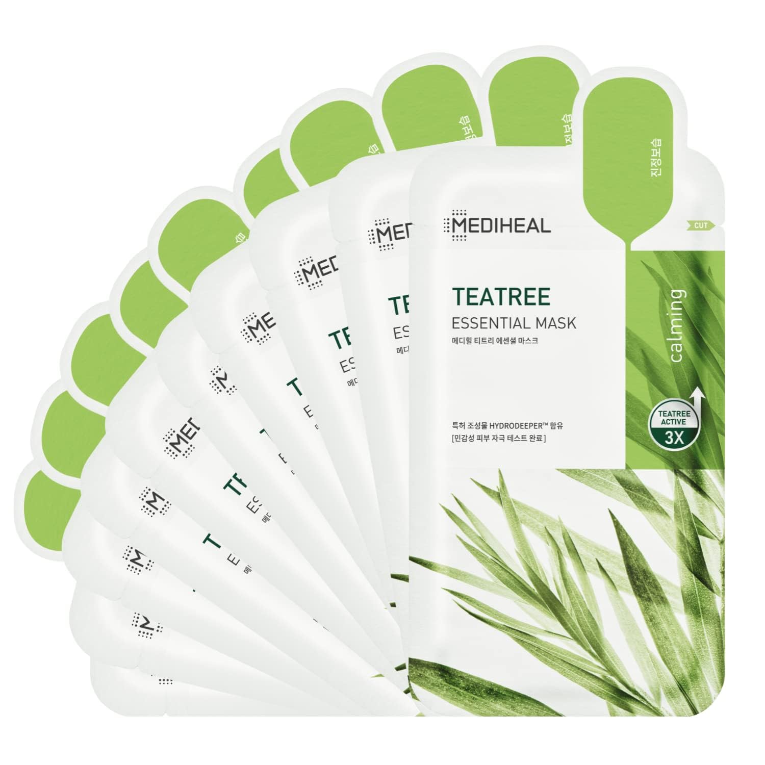 Mediheal Tea Tree Face Mask – 10 Sheets for All Skin Types | Soothing Korean Sheet Mask