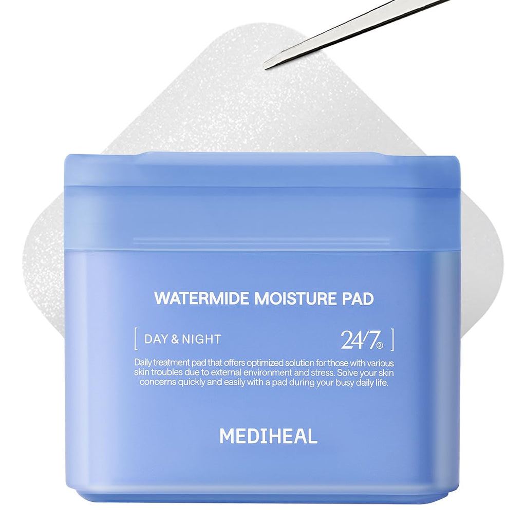 Mediheal Watermide Moisture Pads – Icelandic Glacial Water Toner Pads, 100 Count