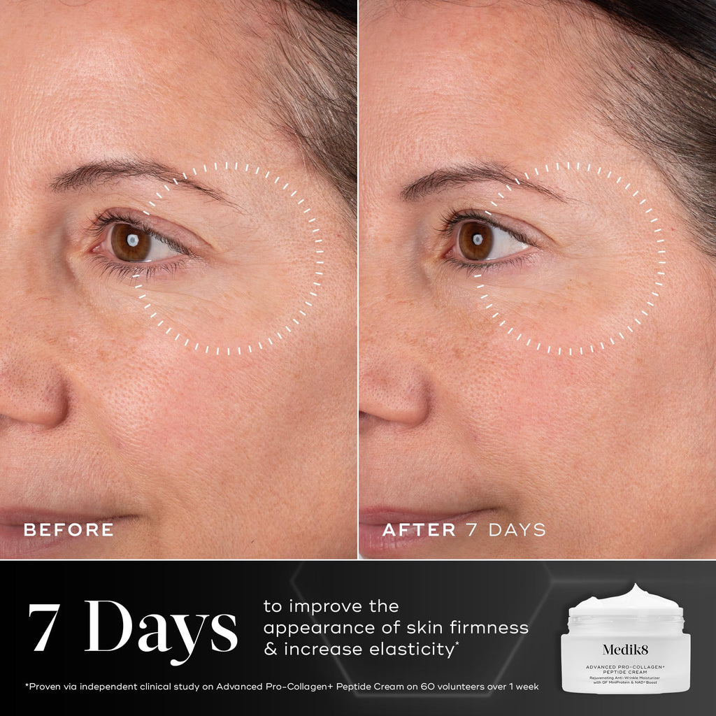 Medik8 Advanced Pro Collagen Peptide Cream – Daily Moisturizer for Dry Skin, Lifting & Firming