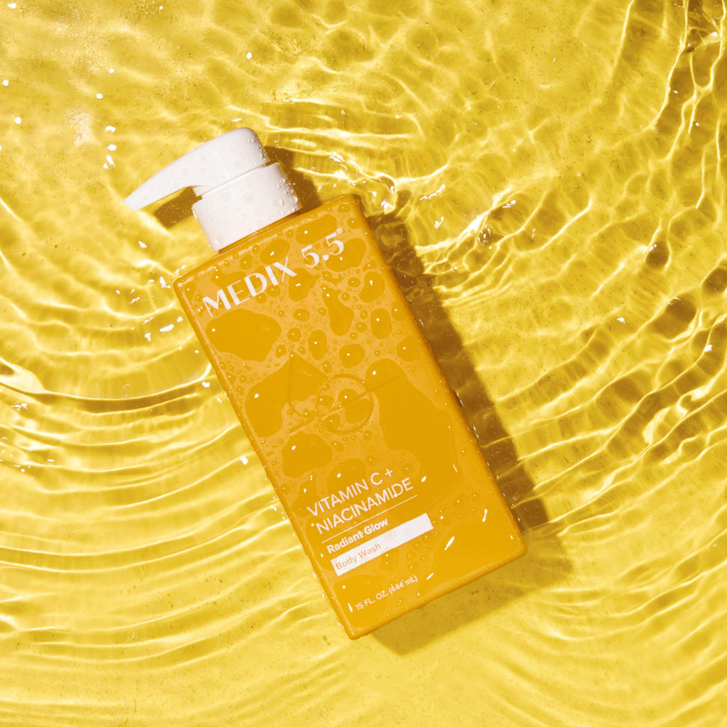 Medix 5.5 Radiant Glow Vitamin C Body Wash with Niacinamide | Citrus Scented, 15 oz