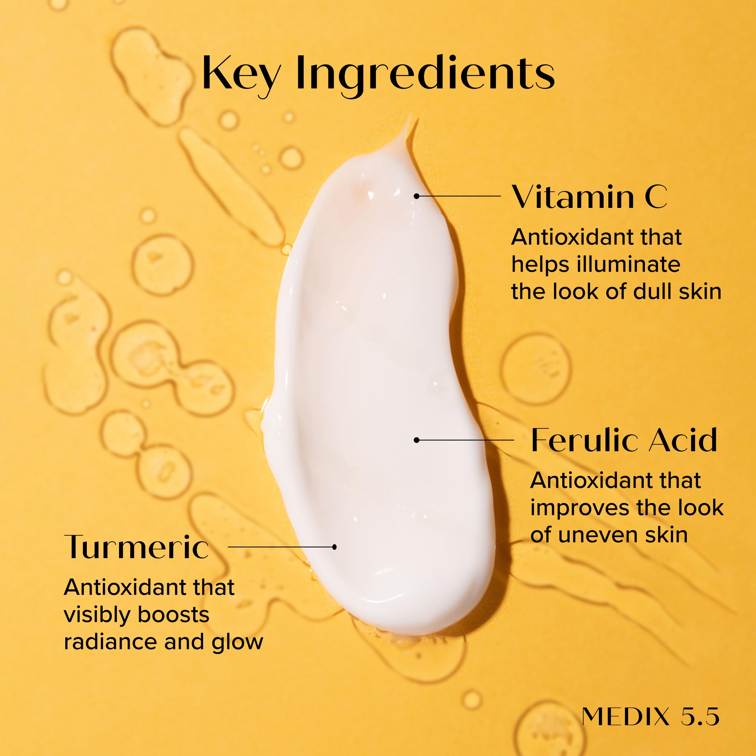 MEDIX Nourish & Glow 3PC Skin Care Set – Vitamin C Wash, Brightening Cream, Coconut Body Lotion