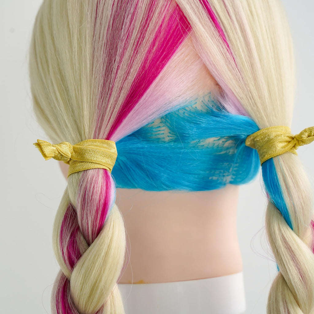 MEEDEE Gold Elastic Hair Ties Pack – 100 No-Crease Ponytail Holders