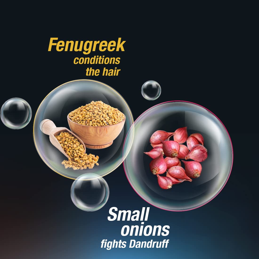 Meera Anti Dandruff Shampoo with Small Onion & Fenugreek - 180 ml