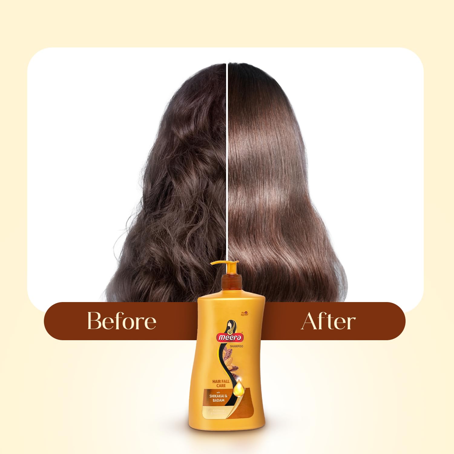 Meera Hairfall Care Shampoo, 1L – Gentle Cleansing for Scalp & Hair