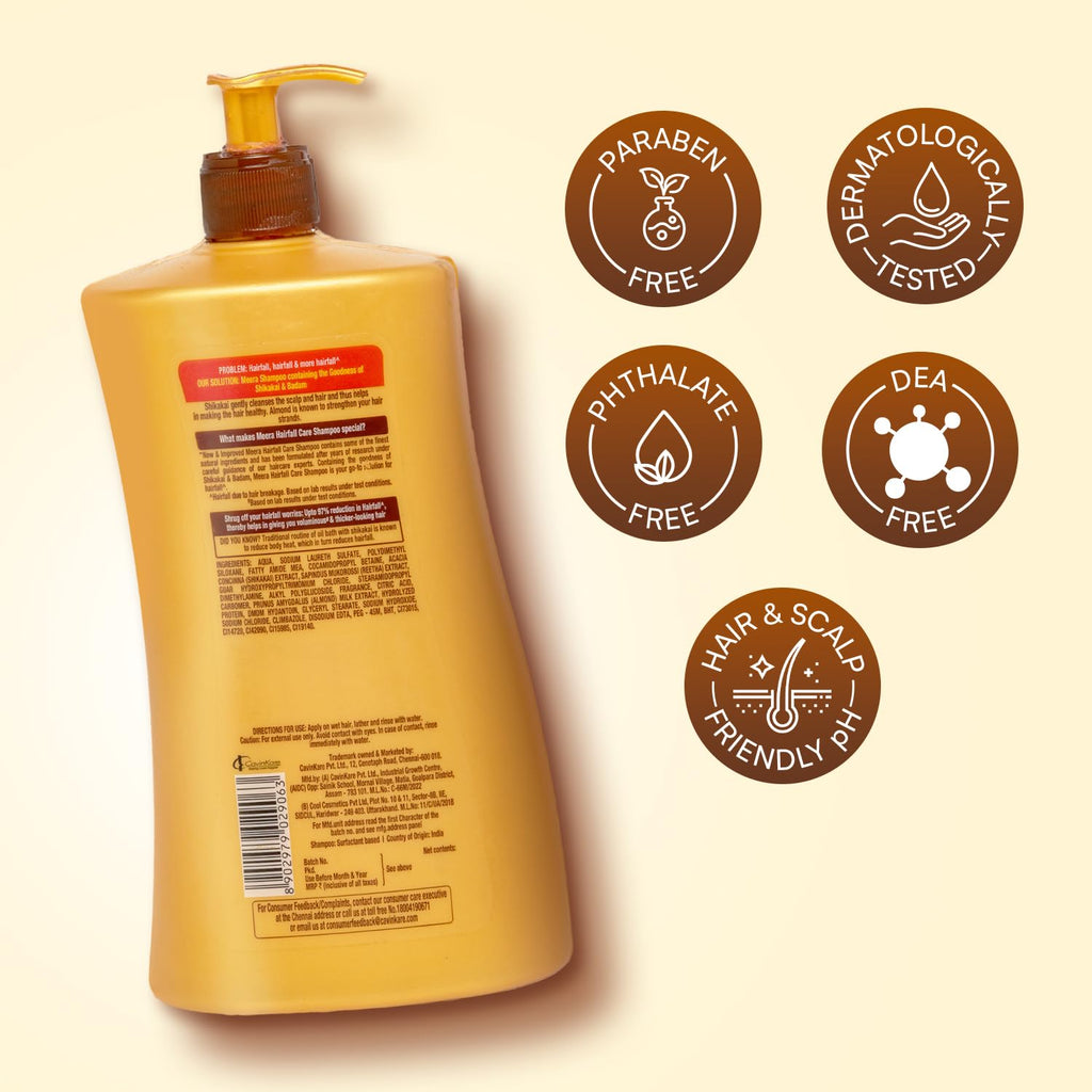 Meera Hairfall Care Shampoo, 1L – Gentle Cleansing for Scalp & Hair