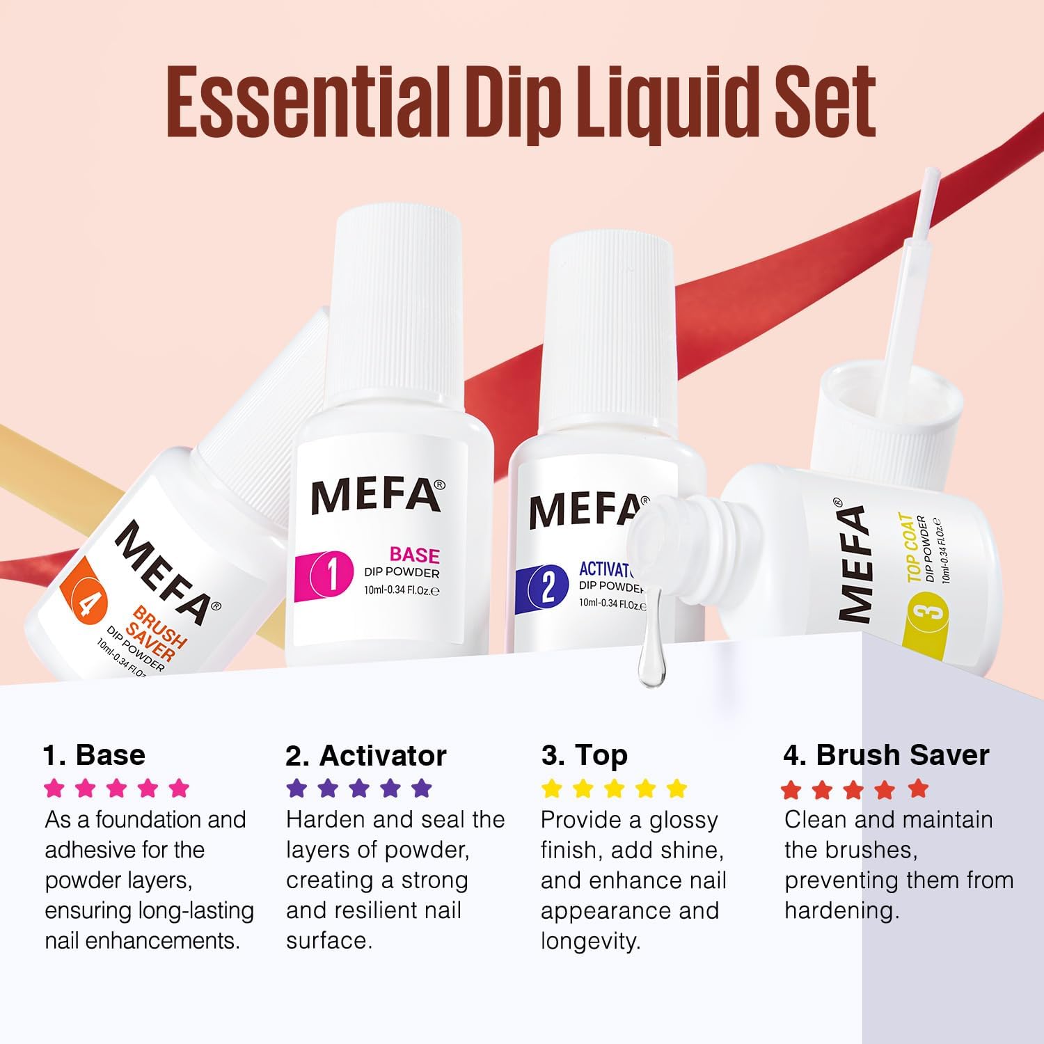 MEFA 32 Colors Dip Powder Kit – All-Season Tones with Base Top Activator