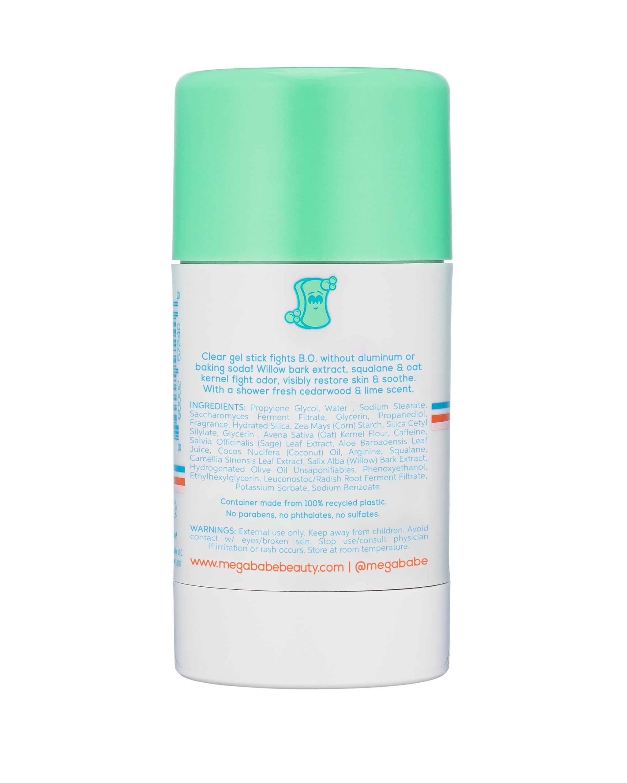 Megababe Daily Deodorant Soapy Pits – Aluminum-Free, Clear & Fresh