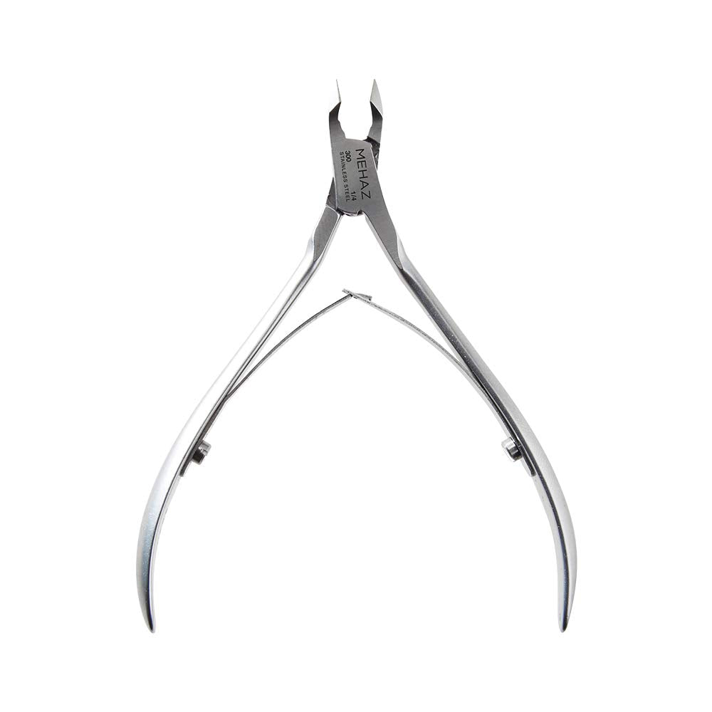 Mehaz Quick Trim Cuticle Nipper - 1/4 inch Jaw, Stainless Steel, Double Spring Lap Joint