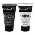 Mehron Fantasy FX Water-Based Face & Body Paint Bundle – Black & White 1 oz Tubes