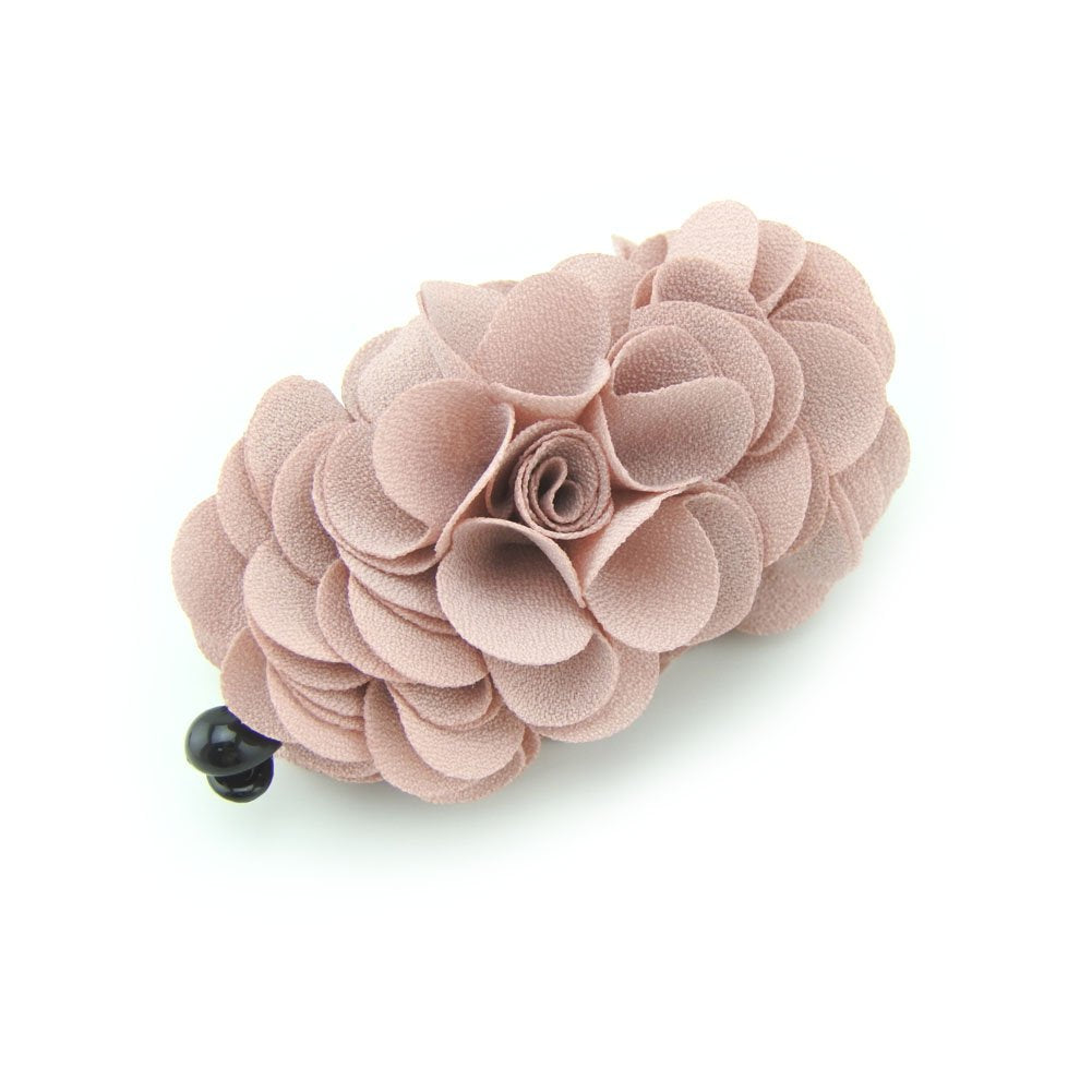 Meilliwish Flowers Rose Hair Clip Ponytail Holder – 1 PCS (Pink) | Elegant Wedding Hair Accessory