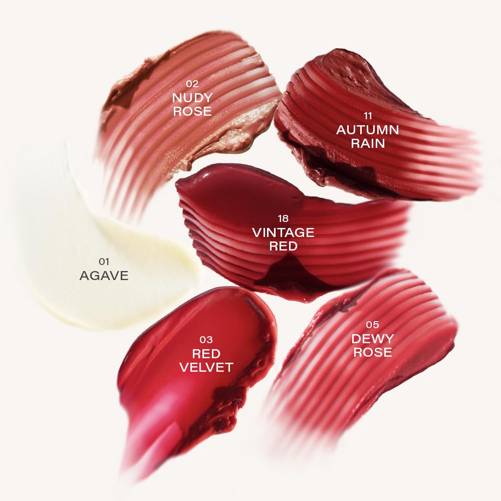 Melixir Vegan Lip Butter (#18 Vintage Red) – Hydrating Tinted Lip Balm, Plant-Based, Bee-Free & Petrolatum-Free