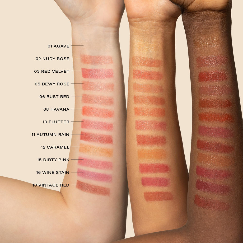 Melixir Vegan Lip Butter (#18 Vintage Red) – Hydrating Tinted Lip Balm, Plant-Based, Bee-Free & Petrolatum-Free