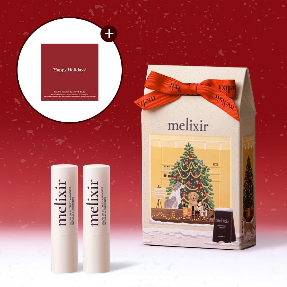 Melixir Vegan Lip Butter Duo – Hydrating Lip Tint Gift Set