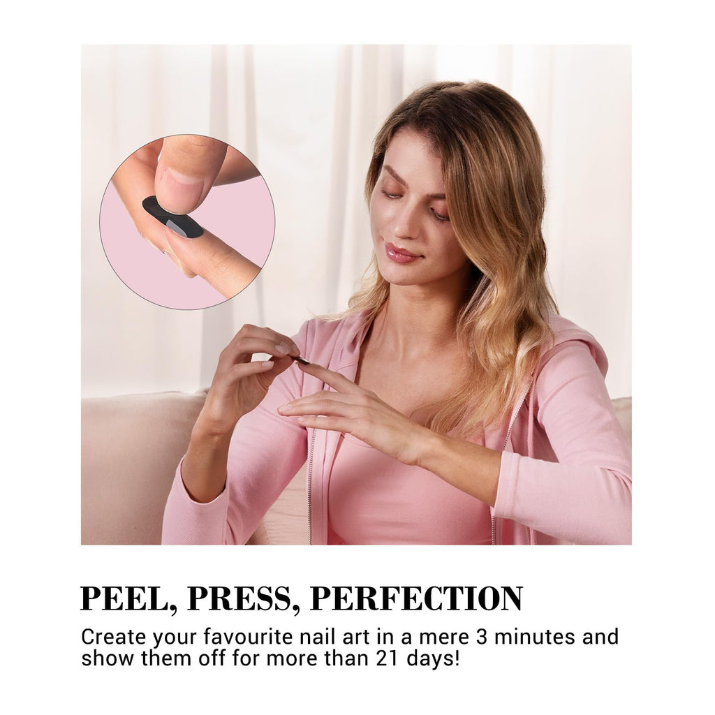 MelodySusie Celestial Glimmer: 30Pcs Semi-Cured Gel Nail Strips | Salon-Quality Nails at Home