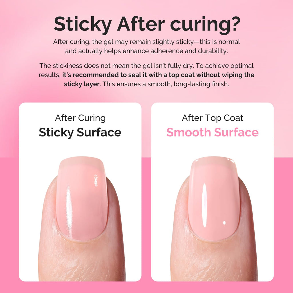 MelodySusie Hema Free Builder Gel Set – 6 Colors for Nail Thickening & Extensions | UV/LED Soak Off Gel
