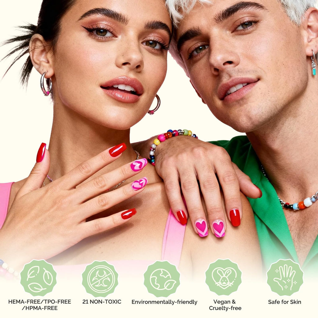 MelodySusie Gel Nail Polish – Plant-Based, Tilt‑Stand Bottle, 0.56 fl oz (16.5 ml), 3‑Free (TPO/HEMA/HPMA), Green