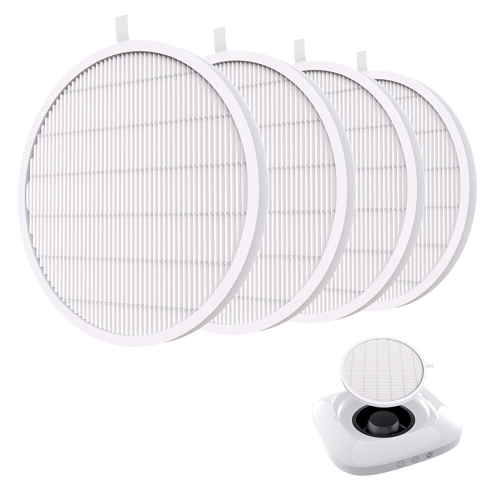 MelodySusie Nail Dust Collector Filter 4-Pack – Reusable Replacement Filters