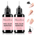 MelodySusie 2PCS Nail Glue Remover – Acetone-Free, Multi-Functional Gel X Nails (30ml x2)