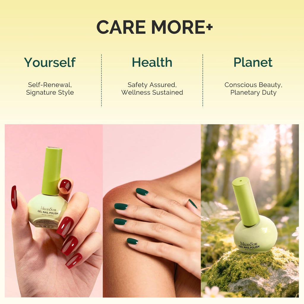 MelodySusie Red Gel Nail Polish – Highly Pigmented, Plant-Based, 16.5ml Tilt Bottle, TPO & HEMA Free