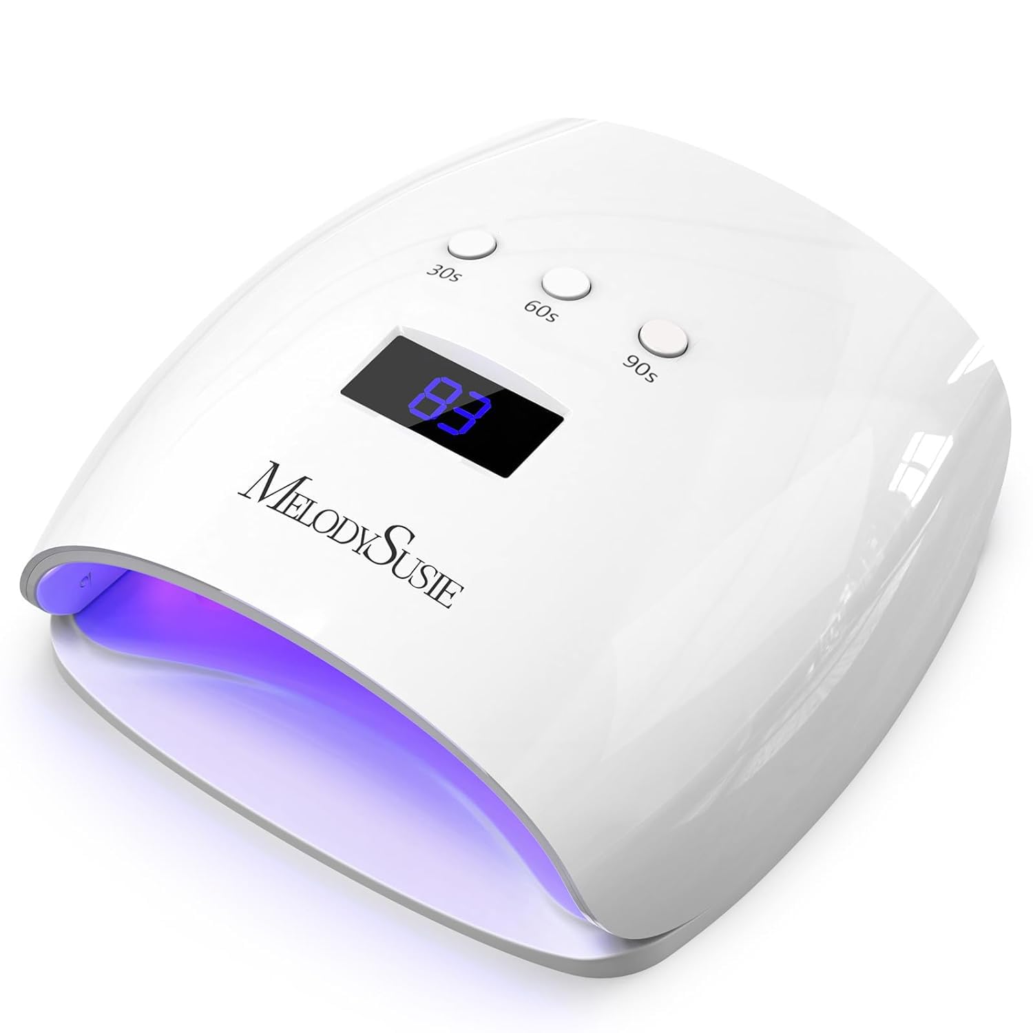 MelodySusie P-Plus30I UV LED Nail Lamp – 54W, 3 Timers, Detachable Base