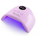 MelodySusie Compact Advanced UV LED Nail Lamp P-Plus30F – 3 Timers, Auto Sensor, Purple