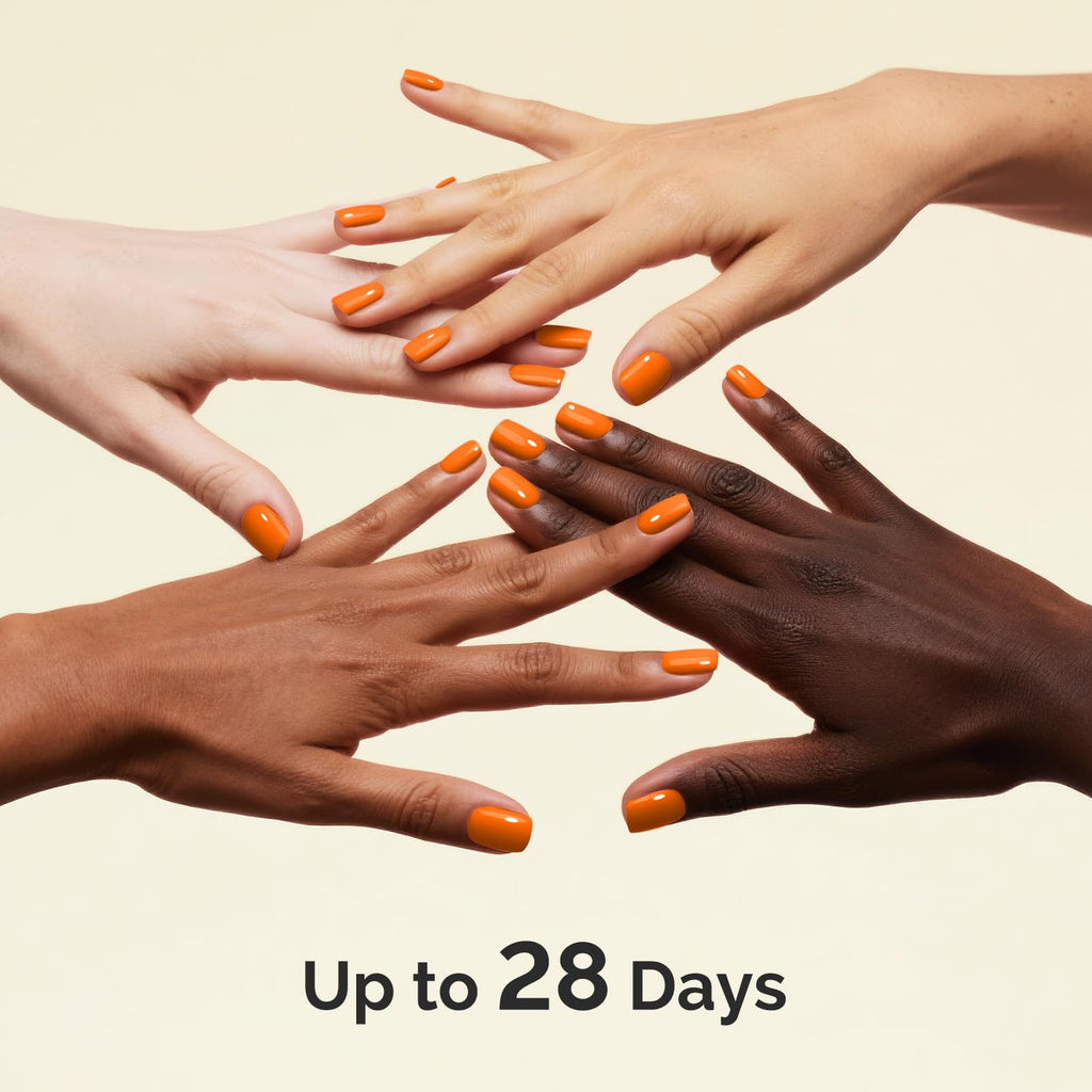 MelodySusie Orange Gel Nail Polish – Plant-Based, 16.5ml Tilt-Stand Bottle, Soak-Off, 3-Free, TPO/HEMA Free