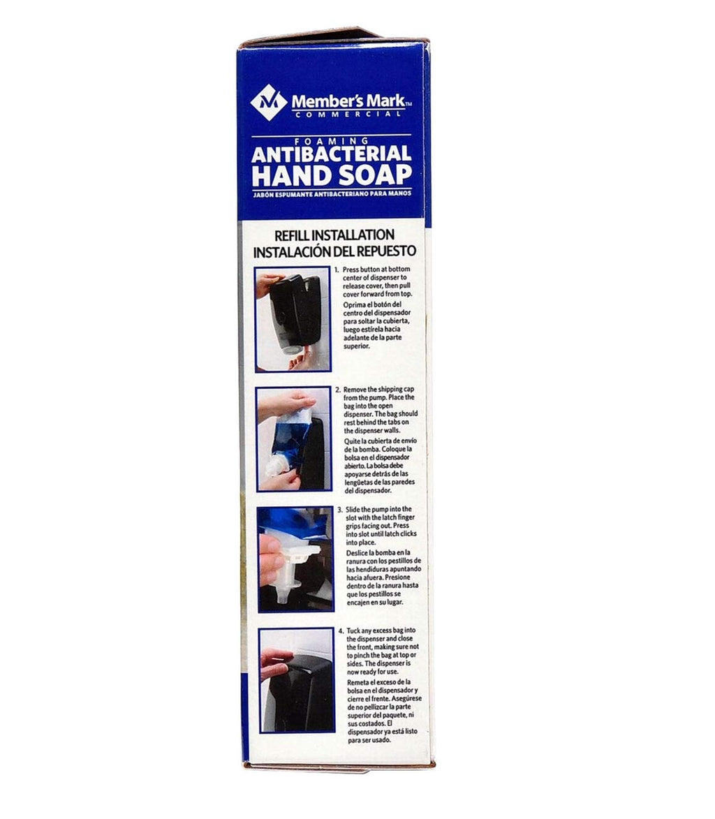Member's Mark Antibacterial Foaming Hand Soap Refill – 2-Pack, 67.6 oz Total