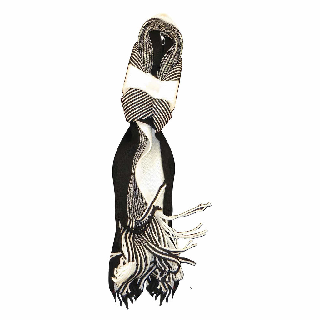 Sock Stack Mens Thermal Woven Stripe Acrylic Scarf Multi-Coloured Lightweight Insulation