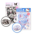 MENBLY Kitty & Kuormi-Bunny Shower Cap 2 Pack | Reusable Waterproof Hair Cover for All Hair Lengths