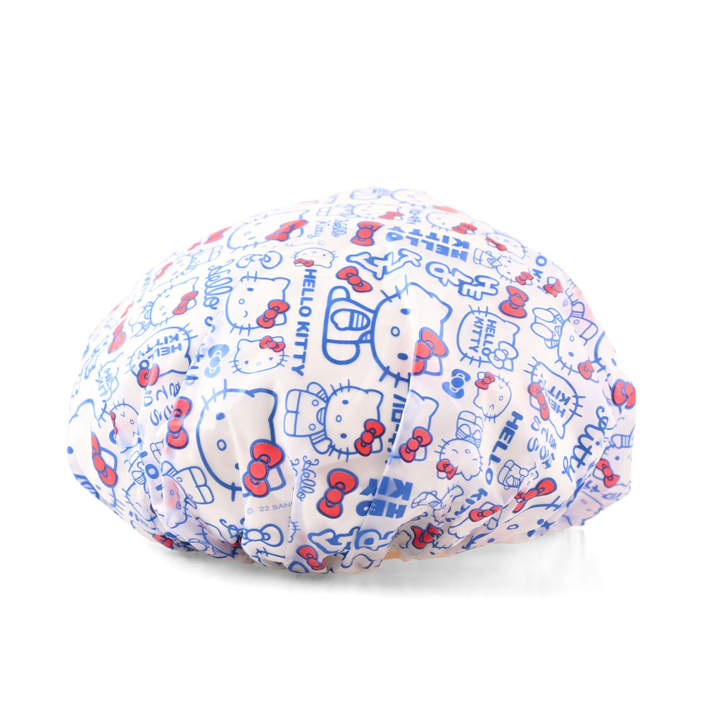 MENBLY Kitty & Kuormi-Bunny Shower Cap 2 Pack | Reusable Waterproof Hair Cover for All Hair Lengths