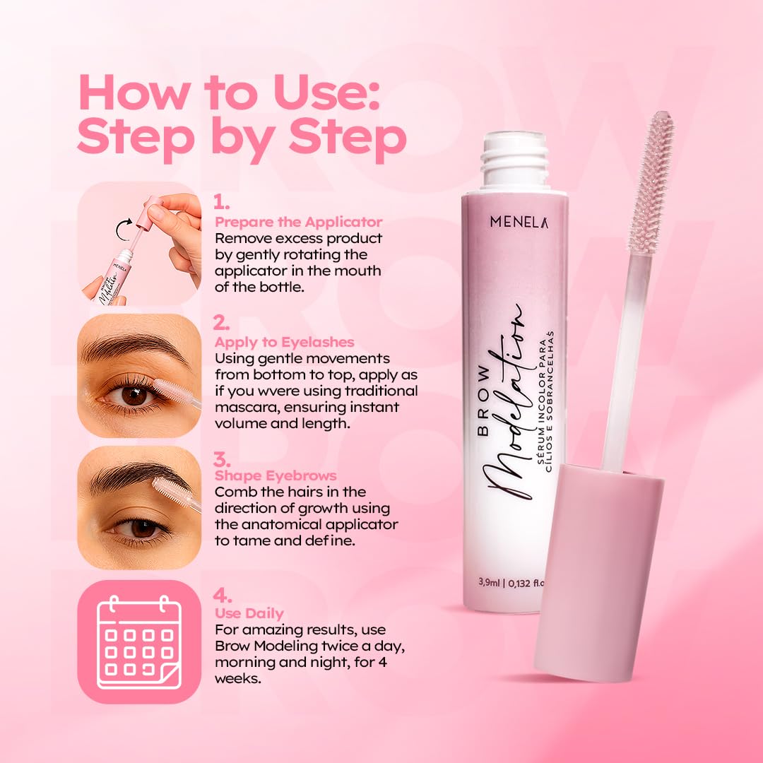 MENELA 2-in-1 Eyebrow & Lash Serum – 10 Botanical Actives, Biotin