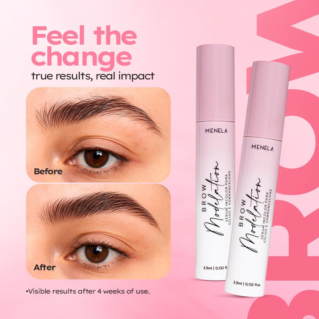 MENELA 2-in-1 Eyebrow & Lash Serum – 10 Botanical Actives, Biotin