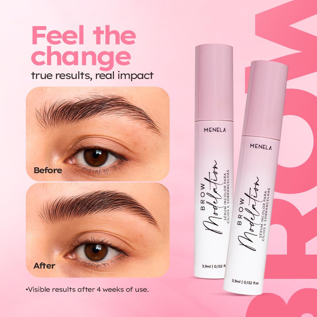 MENELA 2-in-1 Eyebrow & Lash Serum – 10 Botanical Actives, Biotin