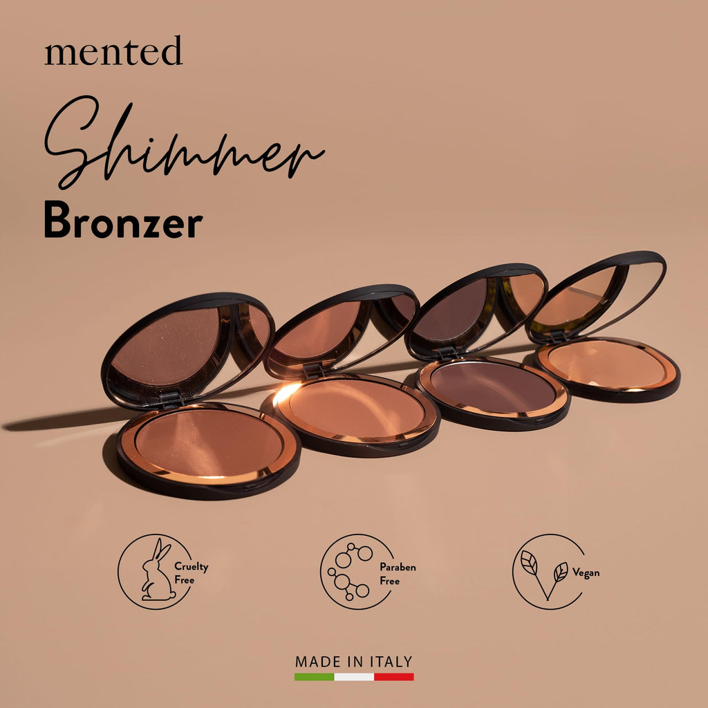 Mented Yacht Life Shimmer Bronzer & Highlighter Palette – Vegan, Cruelty-Free, Made in Italy | 0.35oz/10g