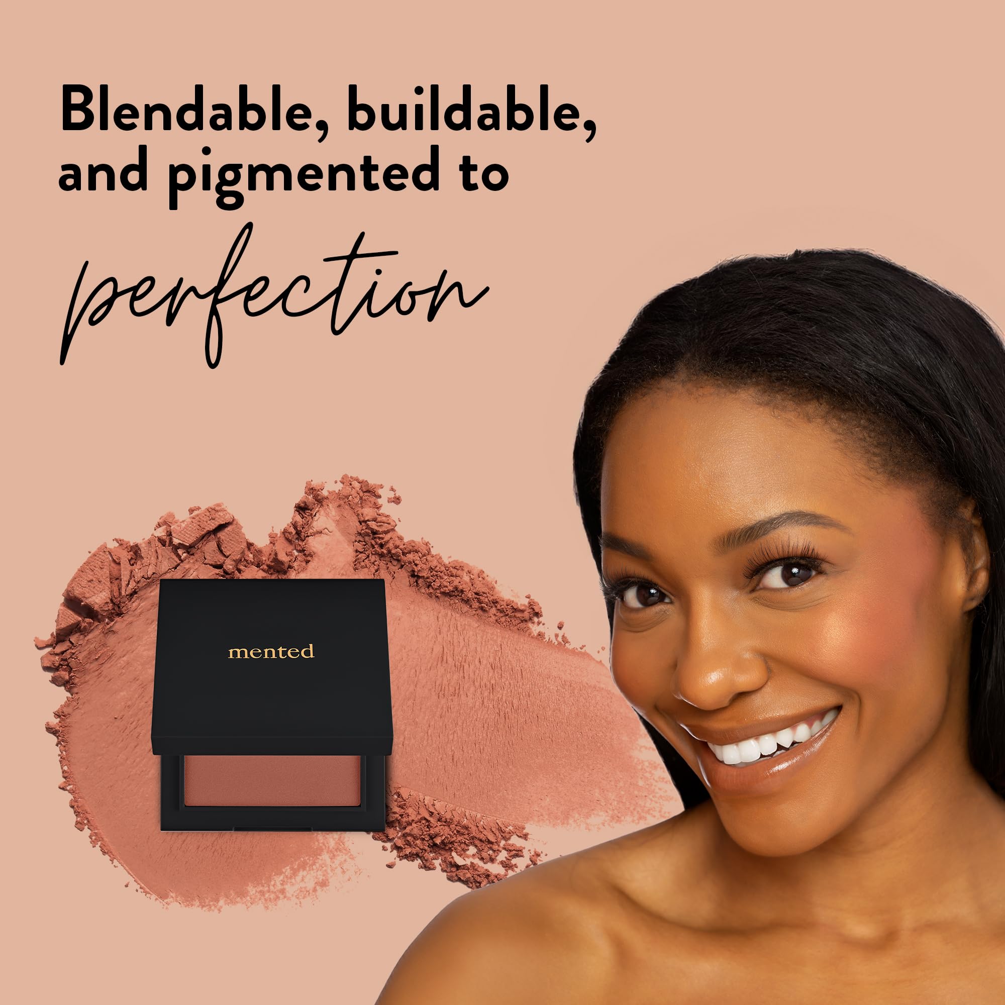 Mented Berried Away Shimmer Cheek Blush Palette – Vegan, Cruelty-Free