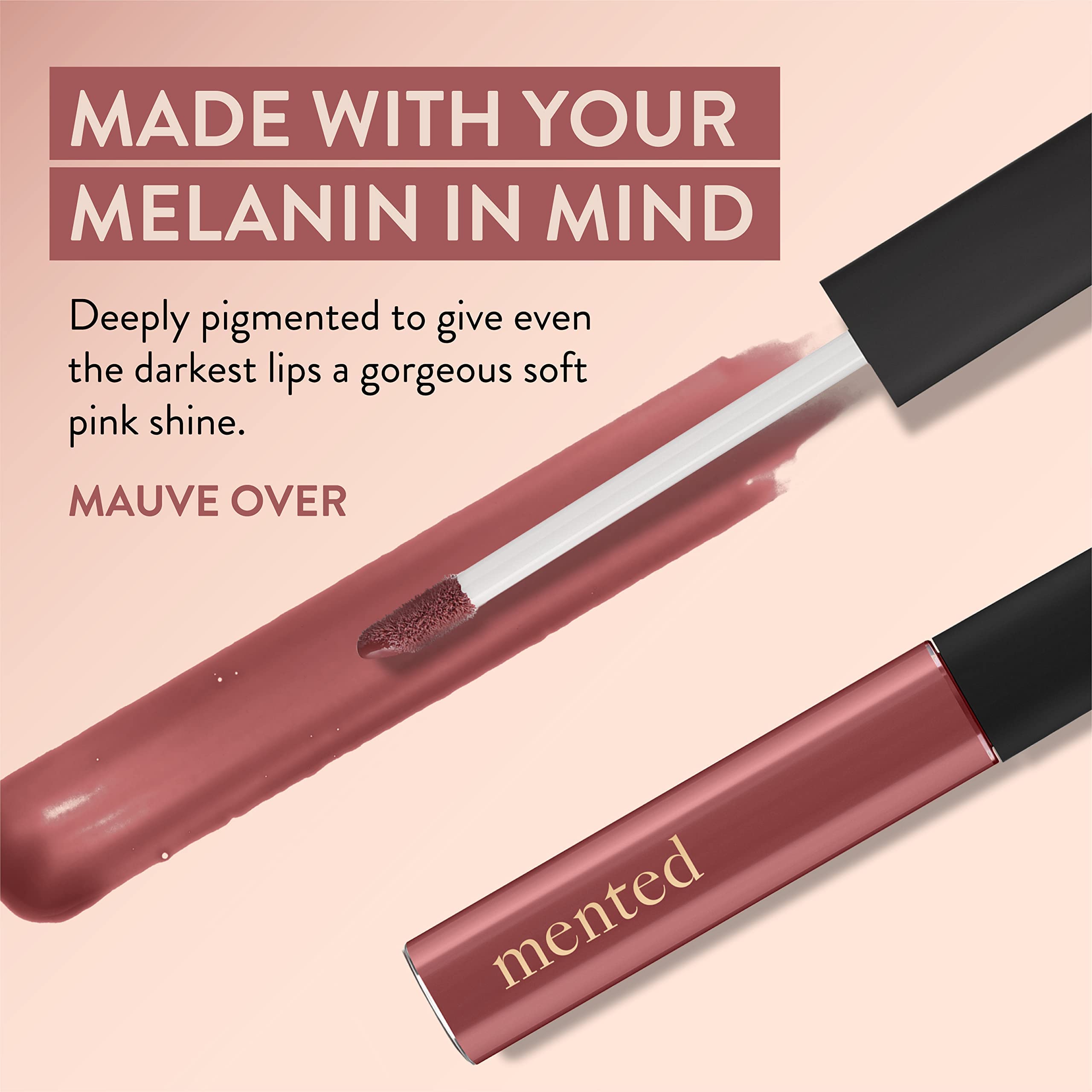 Mented Mauve Over Lip Gloss – Buildable Color, Vegan, Cruelty-Free, Made in USA