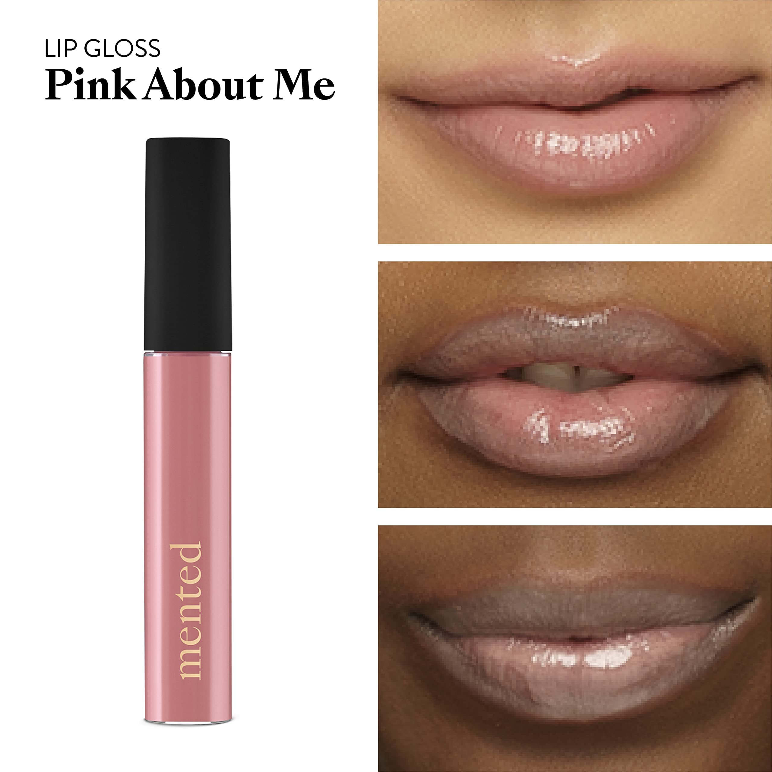 Mented Pink About Me Lip Gloss — Buildable, Moisturizing, Vegan, Cruelty-Free, Made in USA