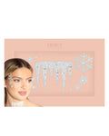 Ice Queen Face Jewels by Mercy London – Frozen Costume Gems for Halloween | Stick-On, Reusable & Skin-Friendly
