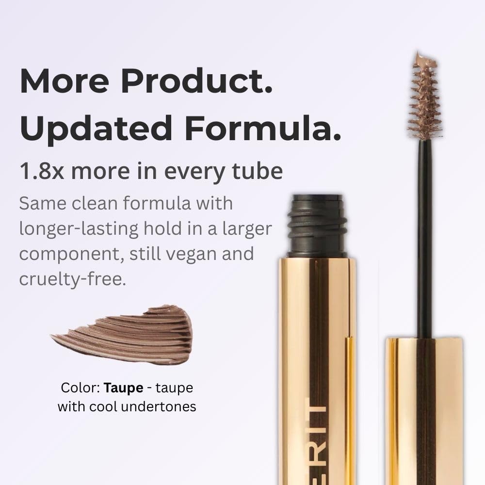 Merit Brow 1980 Volumizing Tinted Eyebrow Gel-Pomade in Taupe (Cool Undertones)