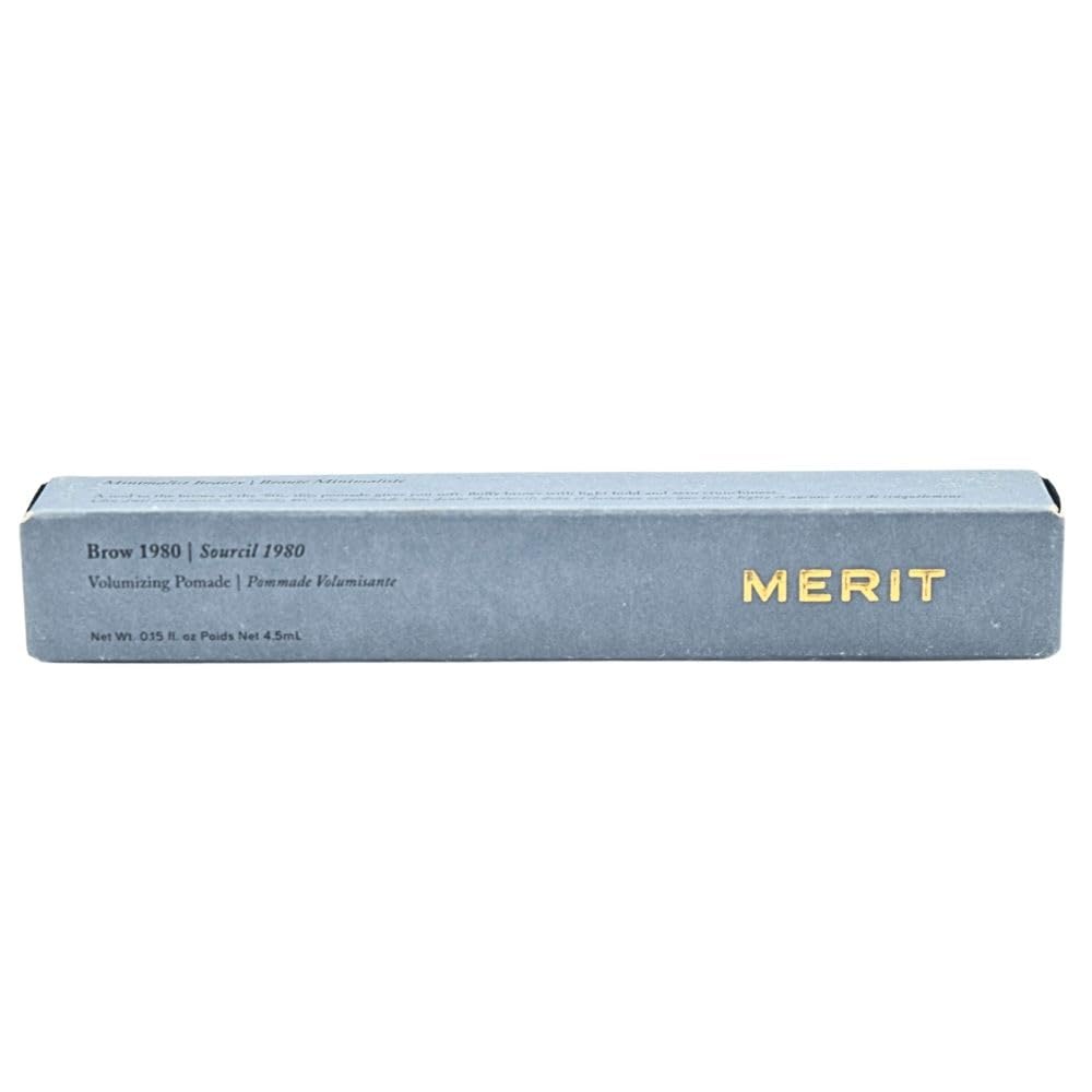 Merit Brow 1980 Volumizing Tinted Eyebrow Gel-Pomade in Taupe (Cool Undertones)