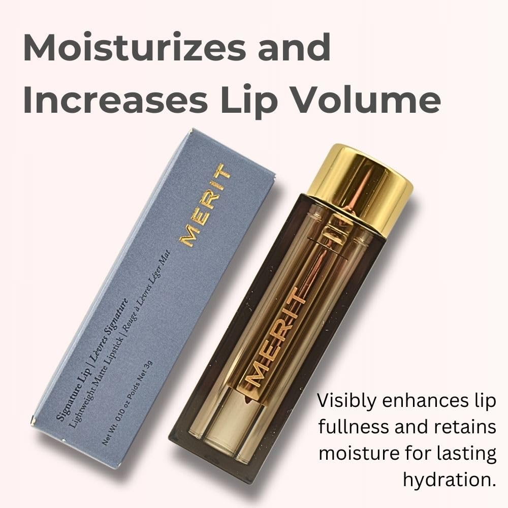 Merit Signature Lip Sunday – Lightweight Matte Lipstick | 0.10 oz / 3 g