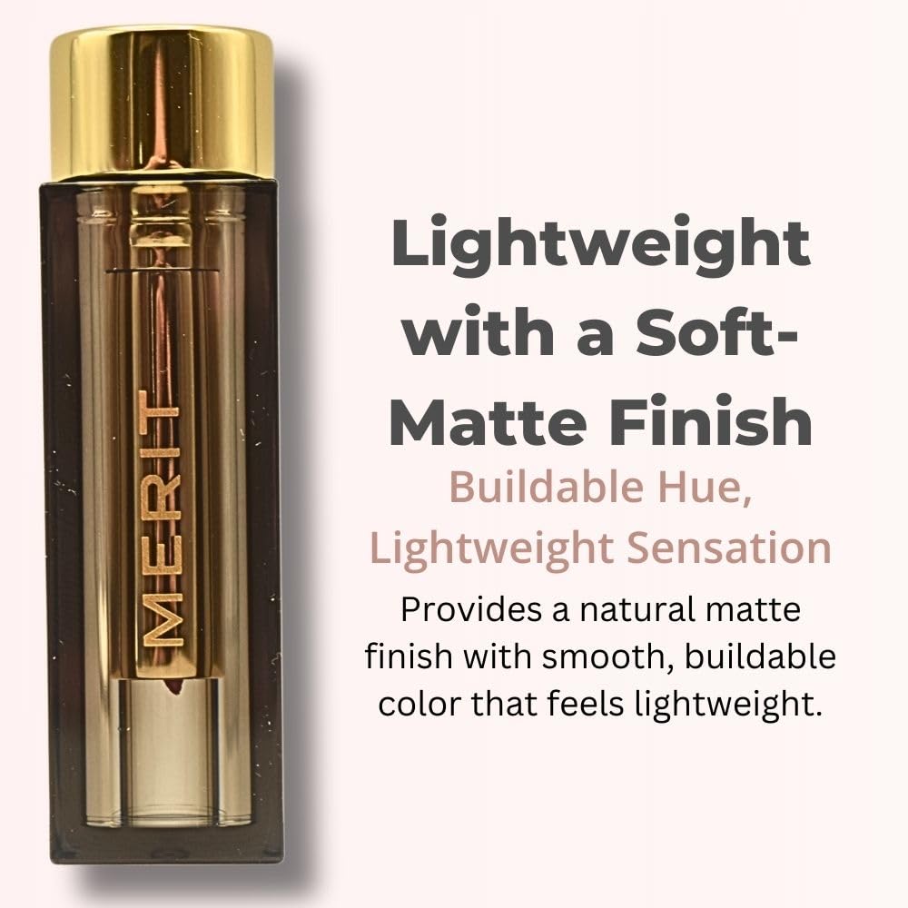 Merit Signature Lip Sunday – Lightweight Matte Lipstick | 0.10 oz / 3 g
