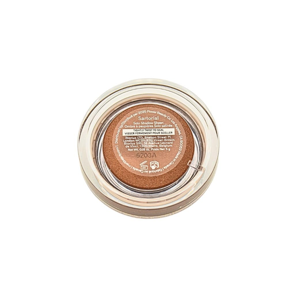 Merit Solo Shadow Cream Eyeshadow Sartorial Bronze — Buildable, Crease-Free Pearlescent Color | Vegan & Cruelty-Free 0.1 oz