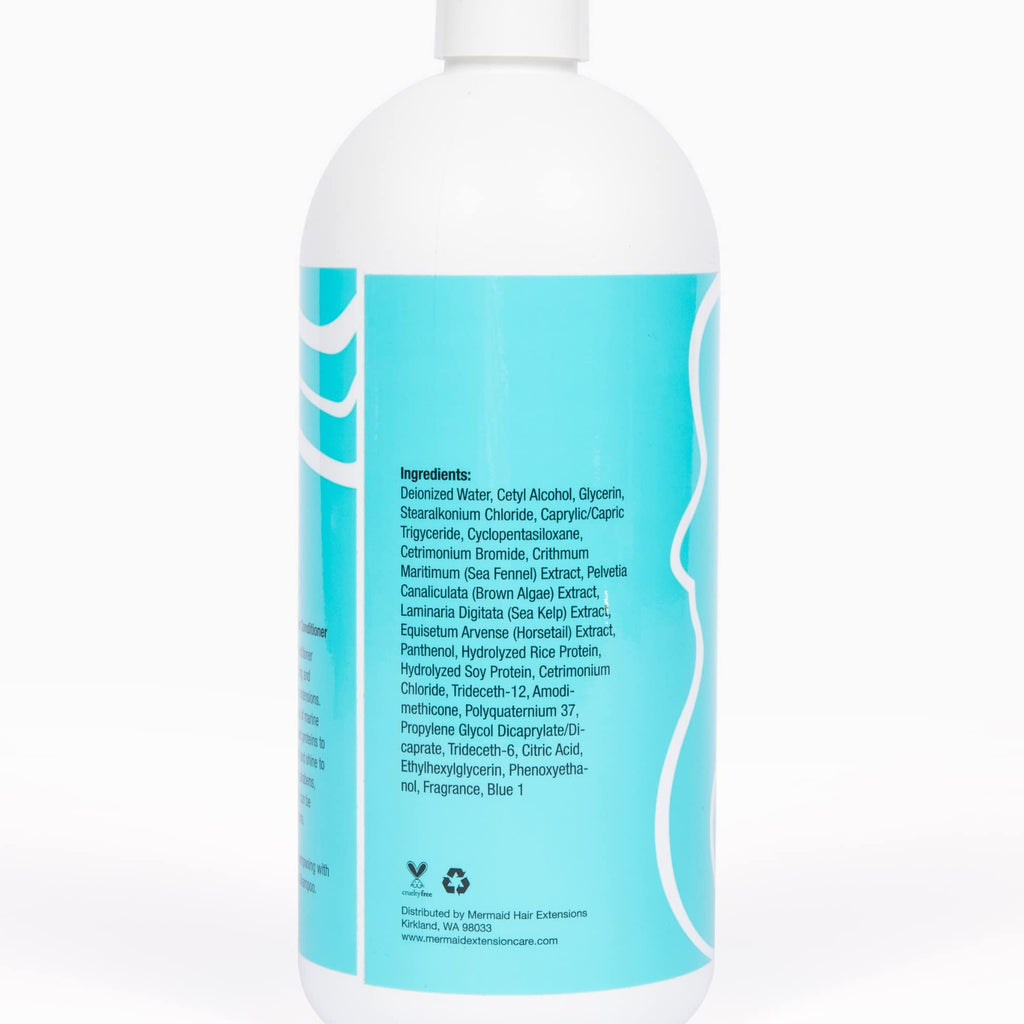 Mermaid Extension Care Shampoo — Ultra-Gentle, Sulfate-Free Nourishment for Hair Extensions (32 fl oz)