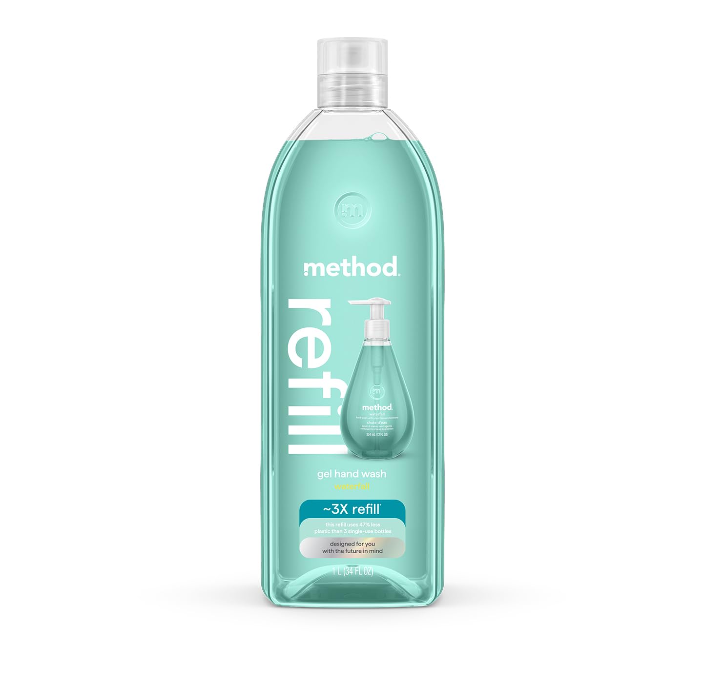 Method Gel Hand Soap Refill Waterfall 34 oz | Eco Packaging