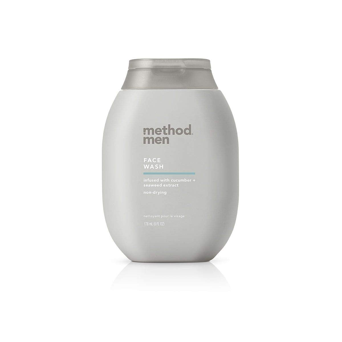 Method Men Face Wash Sea + Surf – 6 oz | Gentle, Plant-Based Cleanser